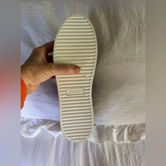 NWOT Anthropologie J/SLIDES Women's Green and Gray Camouflage Shoes. Size 10 - Picture 9 of 10